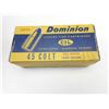 Image 1 : DOMINION 45 COLT AMMO IN VINTAGE CIL BOX