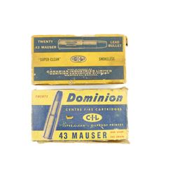 43 MAUSER AMMO, BRASS