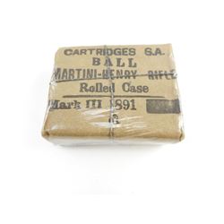 MARTINI-HENRY RIFLE ROLLED CASE AMMO