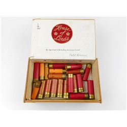 ASSORTED SHOTGUN SHELLS, 12 GA, 20 GA. 16 GA. AND 18 GA.