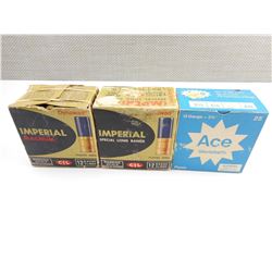 IMPERIAL 12 GA. 2 3/4" SHOT SHELLS AMMO, ACE SHOTSHELLS ASSORTED 12 GA.  2 3/4" AMMO, ASSORTED SHOT