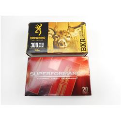 ASSORTED 300 WIN MAG AMMO, 300 WIN MAG BRASS