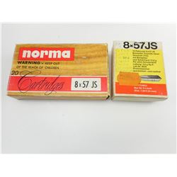 8 X 57 ASSORTED AMMO