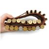Image 2 : LEATHER AMMO BELT, INCLUDING 16 SHOT SHELLS ASSORTED 12 GAUGE AMMO
