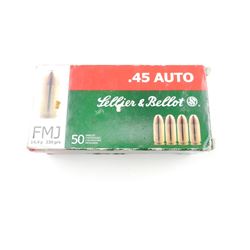 SELLIER & BELLOT 45 AUTO AMMO