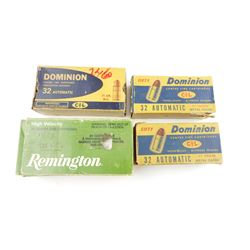 32 AUTO ASSORTED AMMO, 32 AUTO BRASS