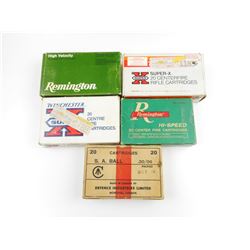 30-06 ASSORTED AMMO, 30-06 BRASS