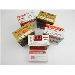 12 GAUGE SHOTGUN SHELLS, ASSORTED SHOTS