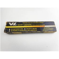 DAISY AND HEDDON .22 CASELESS CARTRIDGES