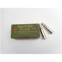 REMINGTON .32 SMITH & WESSON AMMO, 2 30-30 CHAMBER ADAPTORS