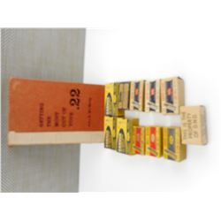 ASSORTED .22 LONG RIFLE AMMO, BOOK "GETTING THE MOST OUT OF YOUR .22"