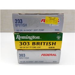 303 BRITISH AMMO ASSORTED