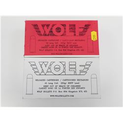 WOLF 45 LONG COLT RELOADED AMMO