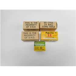 22 LONG RIFLE AMMO, 22 SHORT AMMO