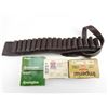 Image 1 : 12 GAUGE, AND 20 GAUGE SHOT SHELLS, LEATHER SHOTGUN SHELL HOLDER