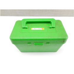 30-06 RELOADED AMMO IN HARD PLASTIC CASE, BRASS