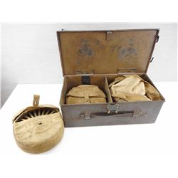 REALLY RARE - 8X47 ROUND PAN MAGAZINES FOR LEWIS MACHINE GUN.