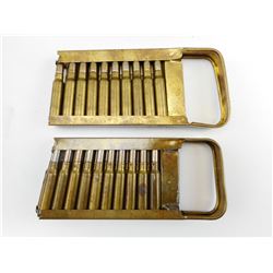 7.35 CAL. AMMO IN ITALIAN BREDA MACHINE GUN CLIPS