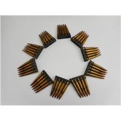 303 BRITISH AMMO ON STRIPPER CLIPS