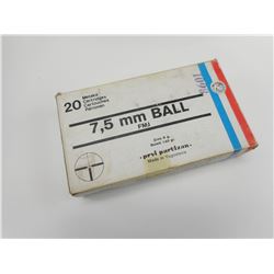 7.5MM AMMO, AND BRASS