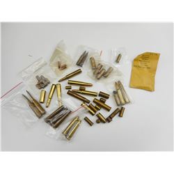 ASSORTED BLANKS, SOME PRIMED, SOME WITH BULLETS