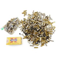 38 SPECIAL BRASS WITH VINTAGE WESTERN X BOX,  9MM LUGER BRASS