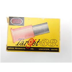 SPEER TARGET 38 PLASTIC BULLETS