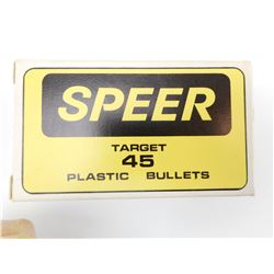 SPEER TARGET 45 PLASTIC BULLETS