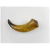 Image 2 : ANTIQUE HORN BLACK POWDER FLASK