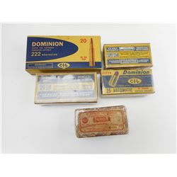 DOMINION AND REMINGTON COLLECTOR BOXES