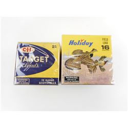 HOLIDAY SHOTGUN SHELL, AND CIL SHOTGUN SHELL COLLECTOR BOXES