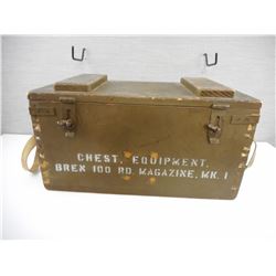 WOODEN MILITARY CRATE
