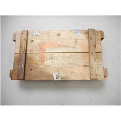 WOODEN MILITARY CRATE