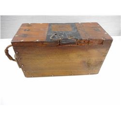 WOODEN B.L. SNIDER ARM CARTRIDGES AMMO BOX