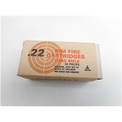 .22 LONG RIFLE RIM FIRE AMMO