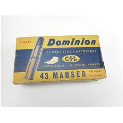 DOMINION 43 MAUSER AMMO