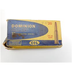DOMINION 32 WINCHESTER SPECIAL AMMO