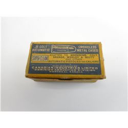 .25 COLT AUTOMATIC AMMO