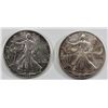 Image 1 : 1999 & 2001 AMERICAN SILVER EAGLES