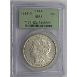 1884-O PCGS MS63 MORGAN SILVER DOLLAR