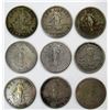 Image 2 : 9 - U.S. TERRITORIAL SILVER DOLLARS 1907 - 1912