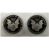 Image 2 : 1986 & 2002 PROOF AM SILVER EAGLES