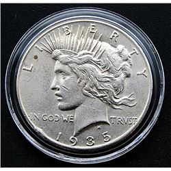 1935 P&S, 1934-D PEACE $ CIRC