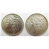 Image 1 : 1890 & 1896 AU DETAILS MORGAN DOLLARS