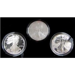 2006 20TH ANNIVERSARY 3PC SILVER AM EAGLE SET