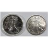 Image 1 : 1992 & 2006 AMERICAN SILVER EAGLES