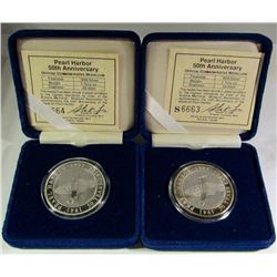 2- .999 ONE OUNCE FINE 50TH ANNIV PER HARBOR