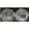Image 1 : 2-$5 CANADA 1oz .999 SILVER ROUNDS