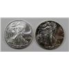 Image 1 : 1987 & 2003 AMERICAN SILVER EAGLES
