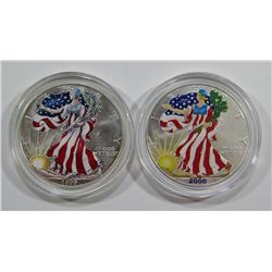 1999 & 2000 AMERICAN SILVER EAGLES